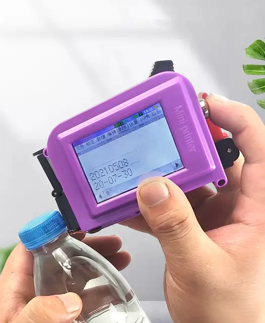 water bottle expiry date printer