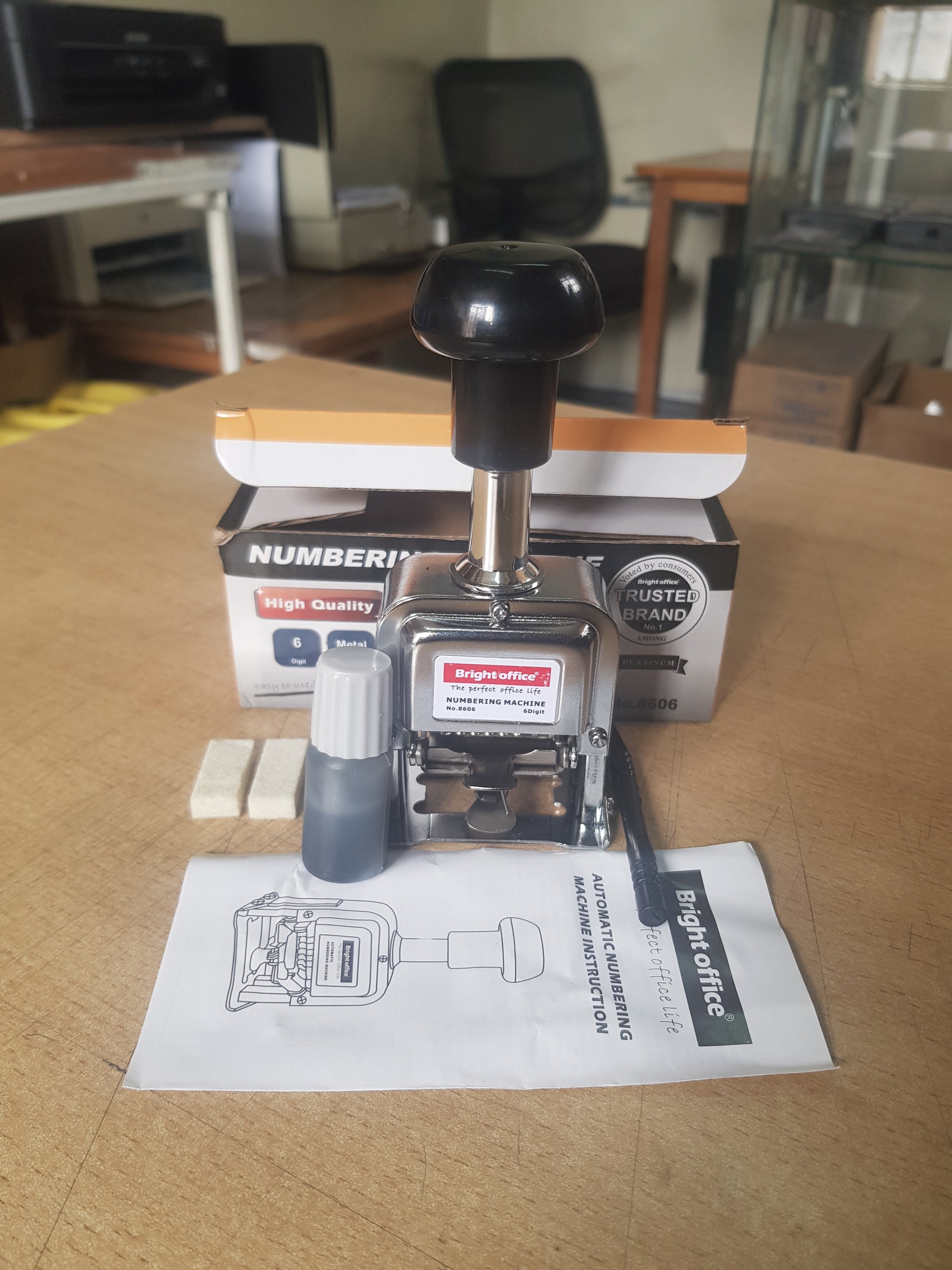 bright office automatic numbering machine stamp