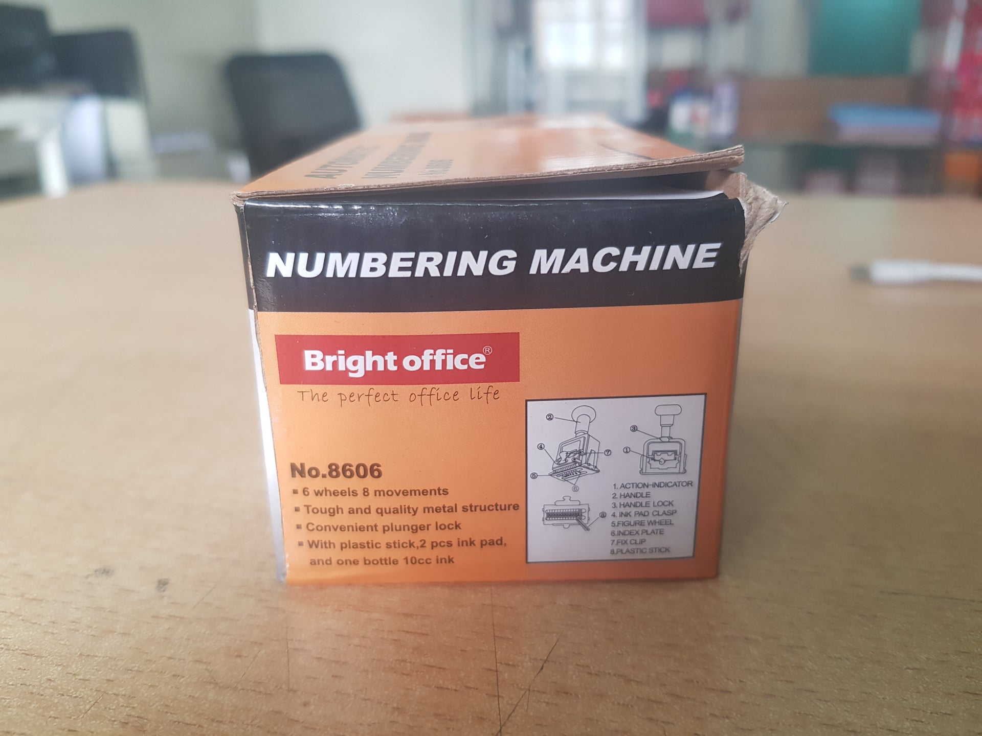 bright office automatic numbering machine stamp