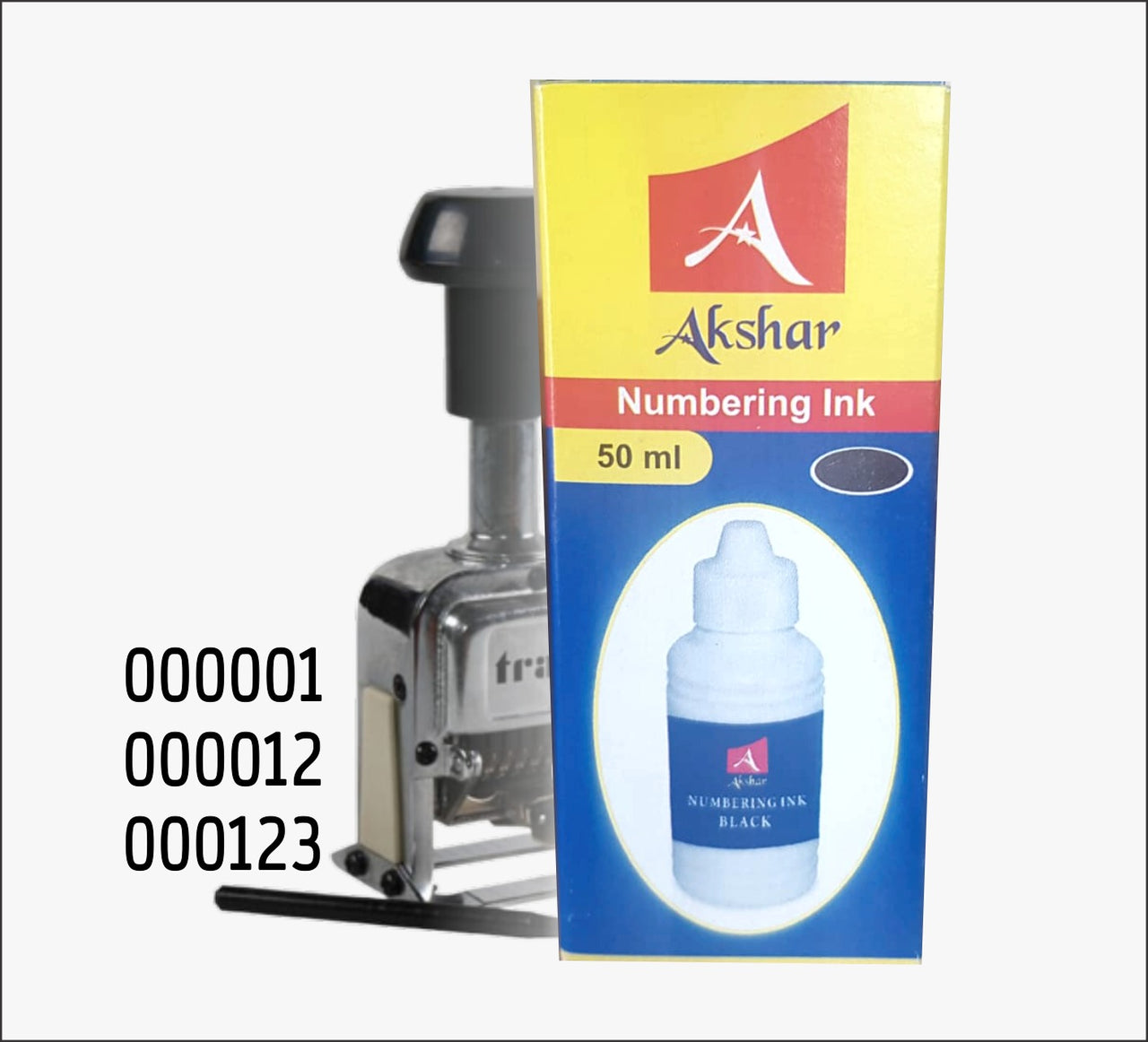 Ink for automatic numbering machine stamp