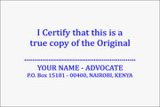 Certify Advocate Stamp artwork design
