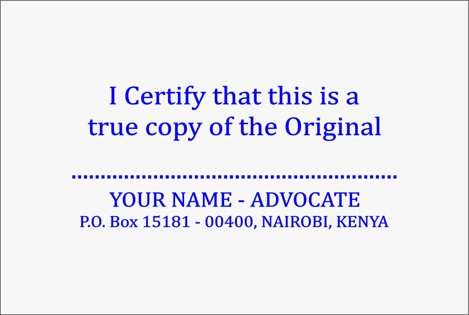 Certify Advocate Stamp artwork design