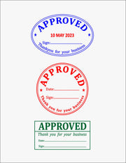Approved and Checked Stamp design