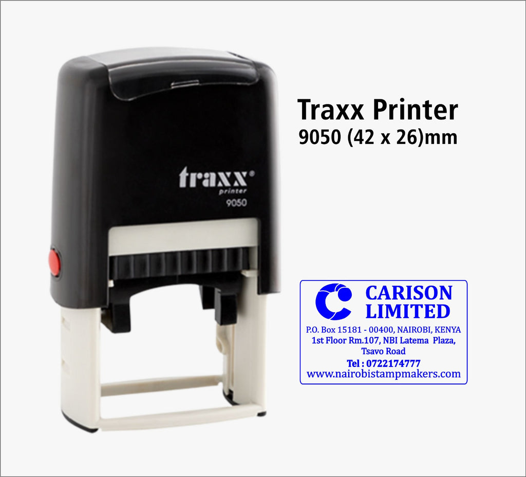 PrecisionStamp Pro: The Traxx Printer 30x30mm Self-Inking Stamp