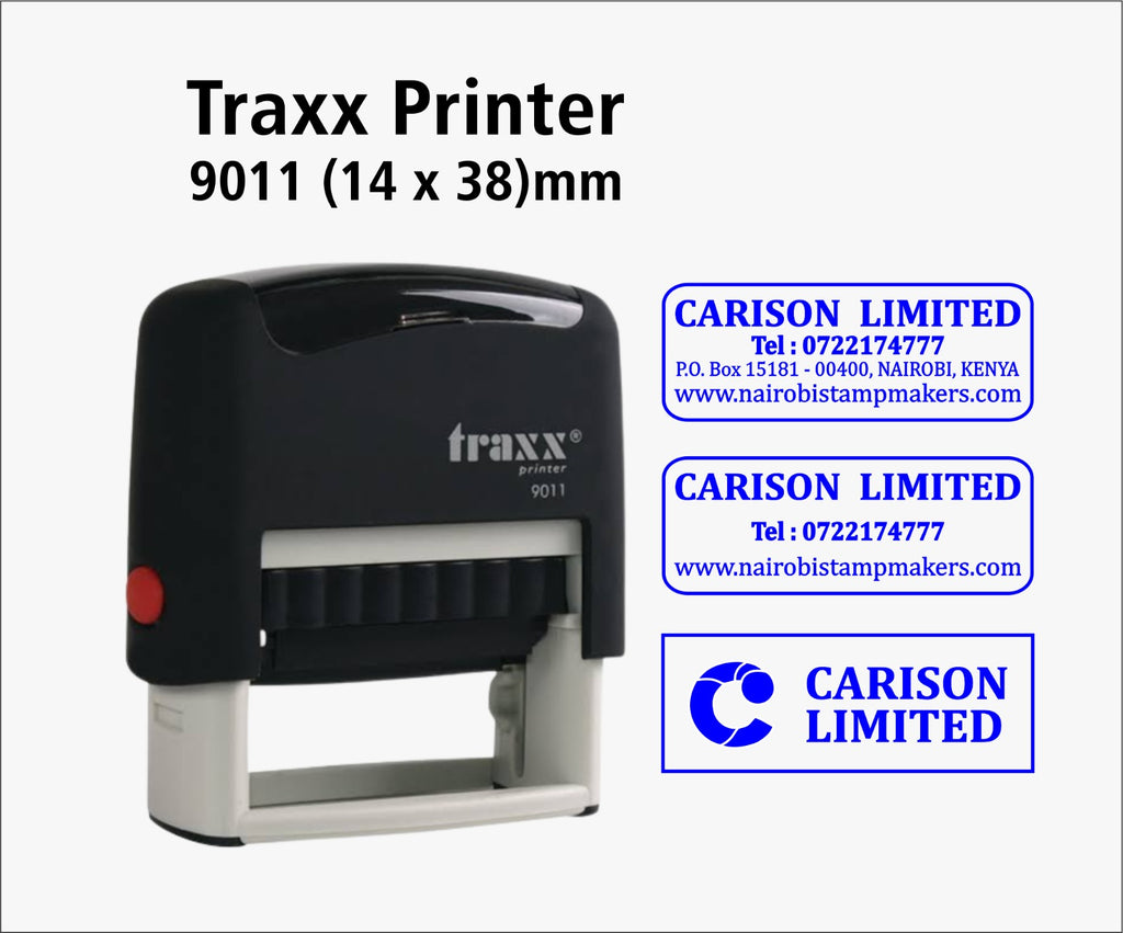 PrecisionStamp Pro: The Traxx Printer 30x30mm Self-Inking Stamp