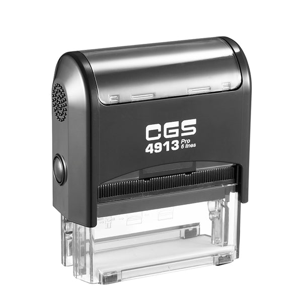 Compact and Reliable: Rectangle Text Self Inking Stamp 55x22mm.
